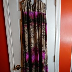 Beautiful purple summer maxi dress